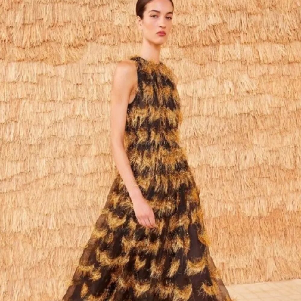 NWT ULLA JOHNSON Artem Gown Dress in Celeste M $3,200